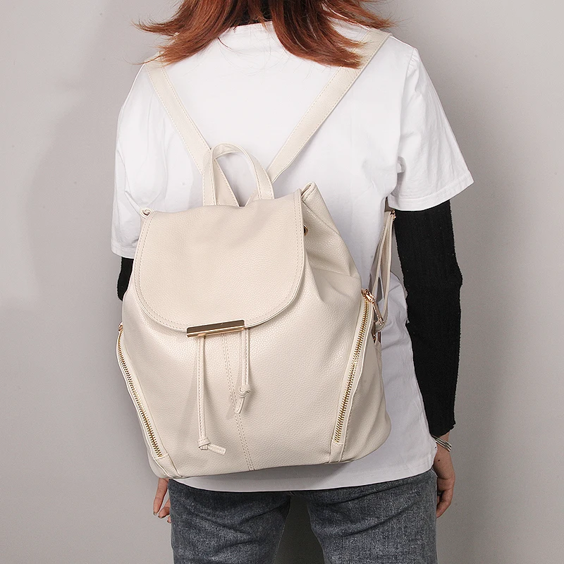 Women Black Backpack Waterproof Bookbag Brand Luxury Backpack New PU Leather Ladies Shoulder Bag Laptop Notebook Bag