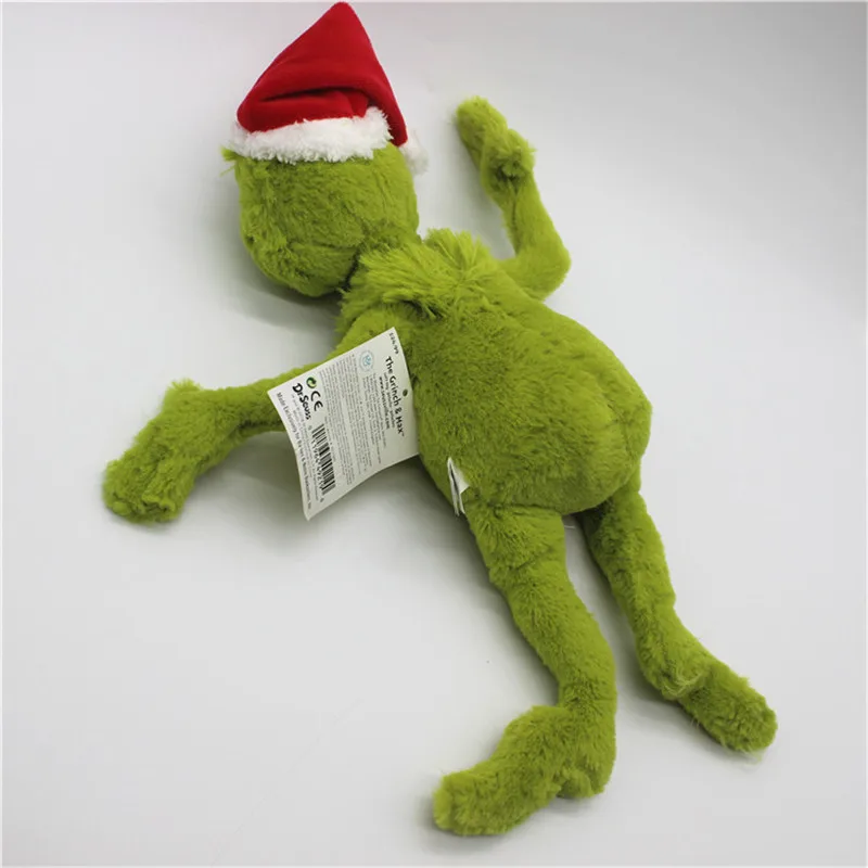 1 шт. 35 см Высокое качество происхождения Dr Seuss Grinch плюшевые игрушки мягкие плюшевые игрушки лучший рождественский подарок
