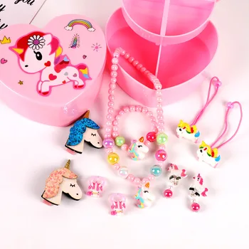 

Cartoon Hair Accessories Flower Crown Barrette Cheer Bows Necklace Hair Clips for Girls