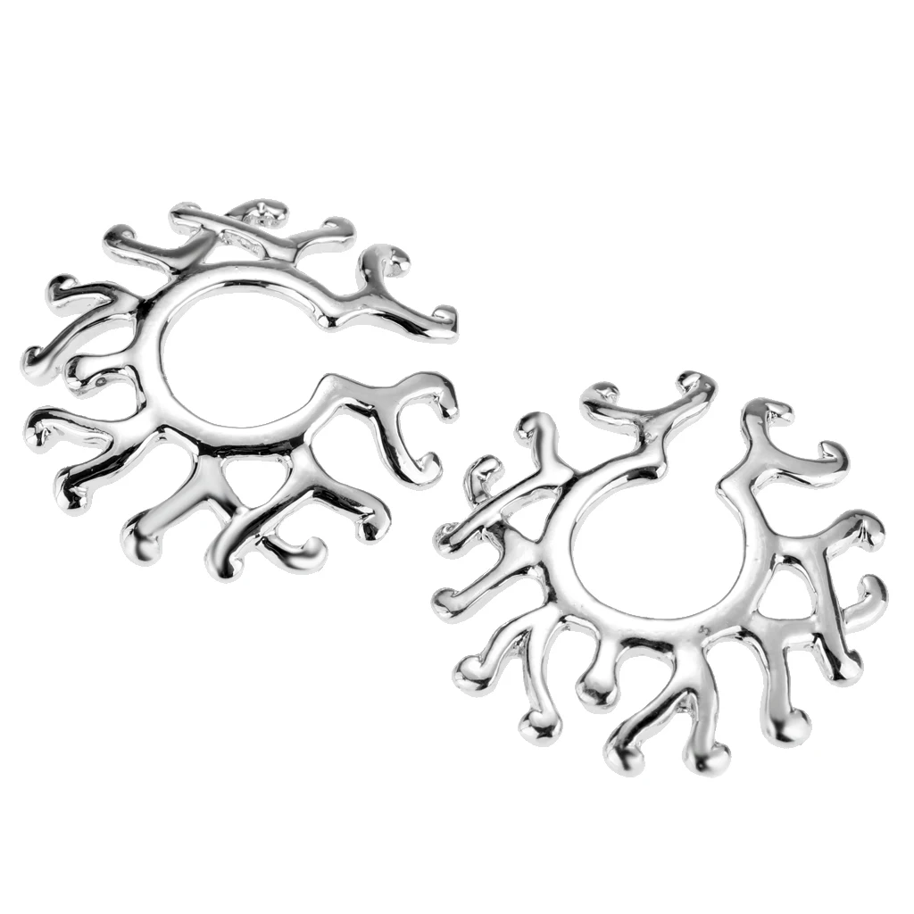 2pcs Non-pierced FAKE Clip On Nipplering Bar Shield Body Jewelry Adjustable
