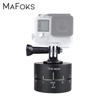 

360 Degrees Panning Rotating Time Lapse Stabilizer Tripod Adapter for Gopro Hero 6 5 4 3 DSLR Xiomi Yi Action Cameras 60 120 Min