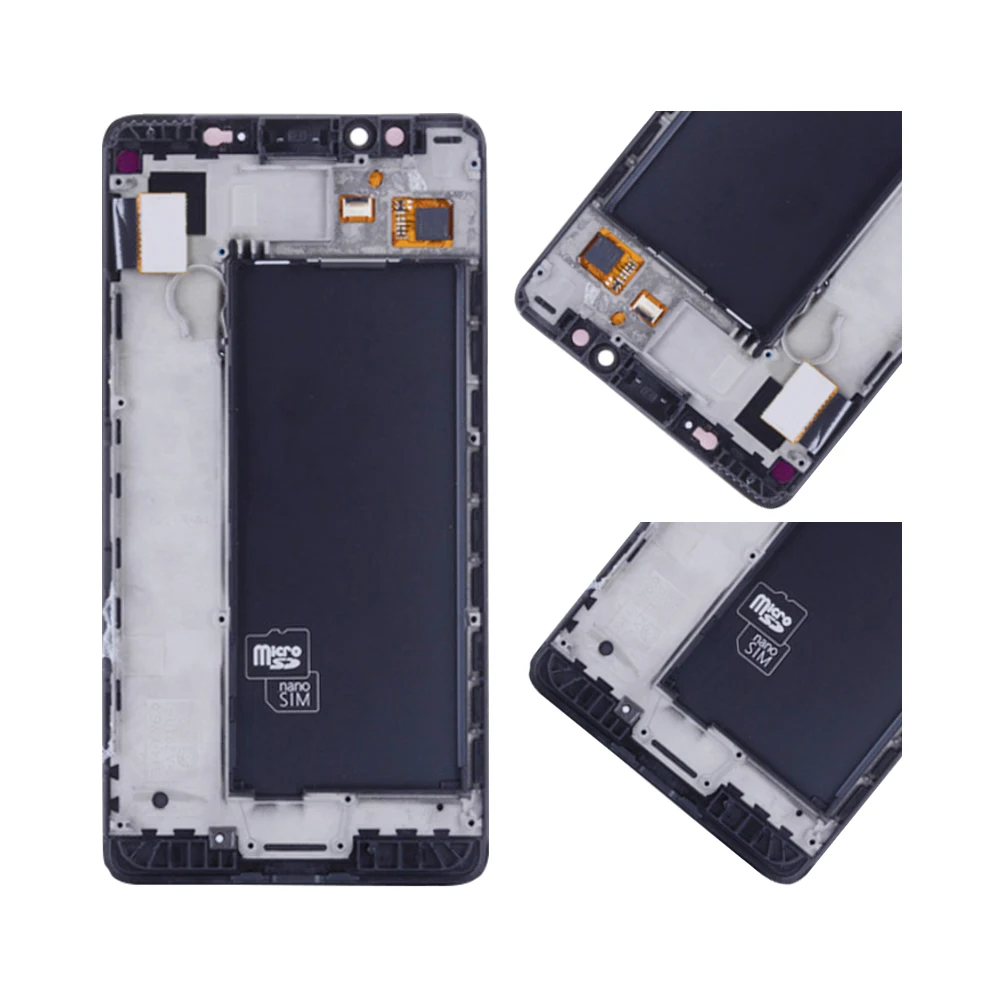 5," для NOKIA microsoft Lumia 950 lcd кодирующий преобразователь сенсорного экрана в сборе для Nokia Lumia 950 дисплей с рамкой Замена