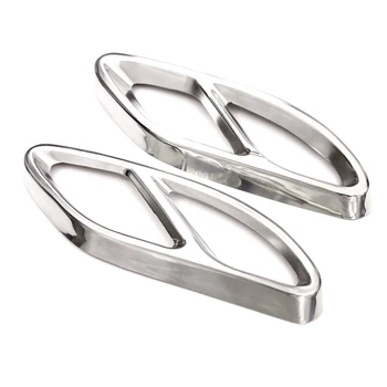 

Top Quality For Mercedes Benz GLC A B C E Class X253 W205 Coupe W213 W176 W177 W246 W247 2016-2019 Exhaust Pipe Cover Trim Steel