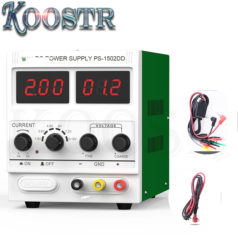B Лучший 1502DD Регулируемый DC Питание 0-2A 15V Цифровой Дисплей телефон ремонт, блок питания постоянного проводящий регулятор постоянного тока - Цвет: B
