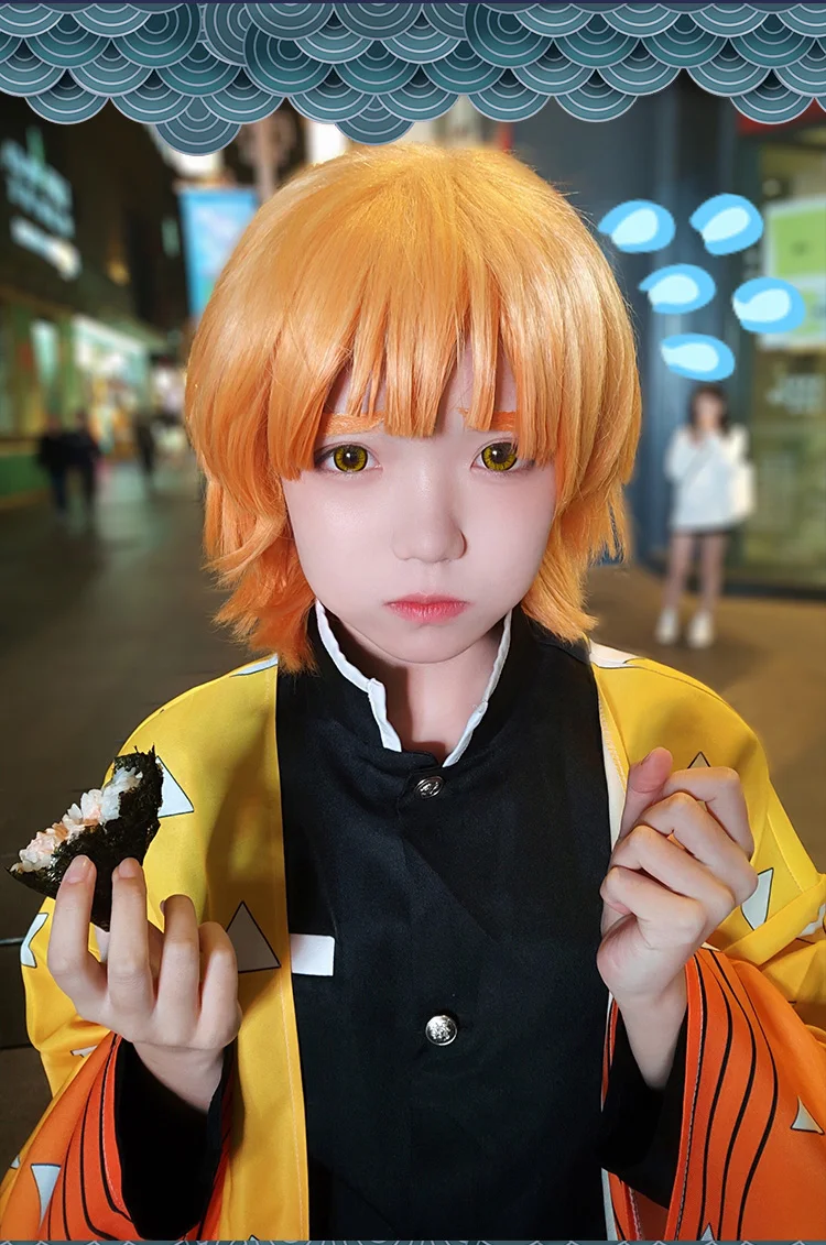 Костюм для косплея "Demon Slayer" Kochou Shinobu Kanroji Mitsuri Tsuyuri Kanawo Agatsuma Zenitsu Tomioka Giyuu, кимоно, униформа F