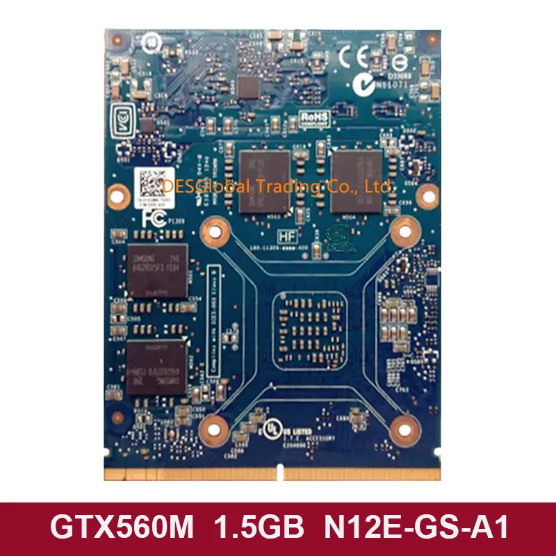 GTX 560M GTX560M 1,5 GB N12E-GS-A1 для ноутбука TOSHIBA QOSMIO X770 X775 VGA Видеокарта K000127390 LS-7191P рабочая