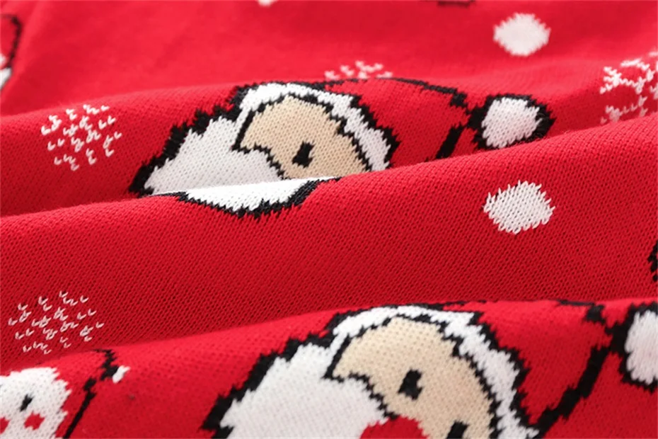 Famuka/Детский свитер для девочек и мальчиков; Рождественский вязаный пуловер с рисунком оленя; детский утепленный свитер; топы; Одежда для новорожденных