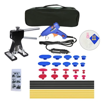 

36Pcs/Set 12V Glue-Gun Metal Dent Lifter Glue Puller Tab Car Body Hail Removal Paintless Car Painless Dent Repair Hail Removal