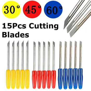 

5pcs 30/ 45/ 60 Degree Vinyl Cutter Engraving Machine Blades Cutter For Graphtec CB09 Vinyl Cutter Plotter Handle