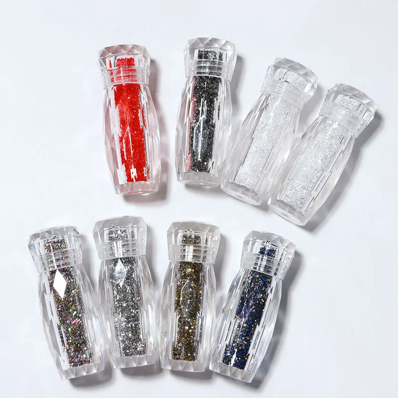 DIY Tiny Mini AB Glass Nails Rhinestone Gold Silver Pixie Micro Crystal Gems Glitter Nail Art Decoration Manicure Accessories