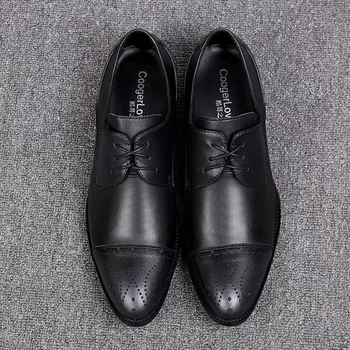 

Shoes Korean Style Loafers Slip-on Gostinshoes Handmade Cow Leather Pointed Toe Leisure Genuine Leather Full Grain Leather Man