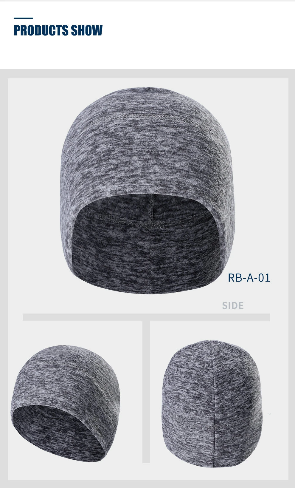 Cycling Cap Fleece Keep Warm Mens Winter Hats Thickened Thermal Head Bandanas for Outdoor Running Skiing Sports Snowboarding Cap (10)