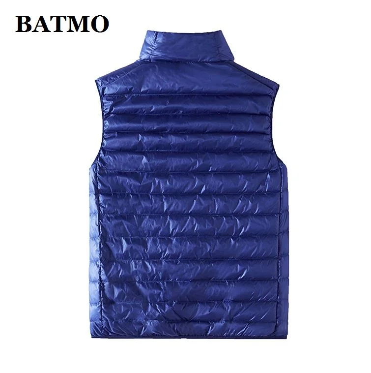 BATMO Новое поступление высокое качество 90% белый утиный пух куртки жилет мужской, мужской тонкий пуховик, плюс-размер ff77