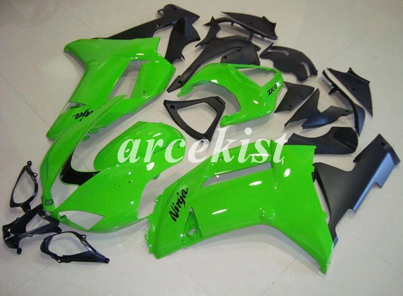 4 подарки ABS мотоцикл Полный обтекатели комплект подходит для Kawasaki ZX6R 2007 2008 ZX-6R 07 08 ниндзя 636 кузов набор синий