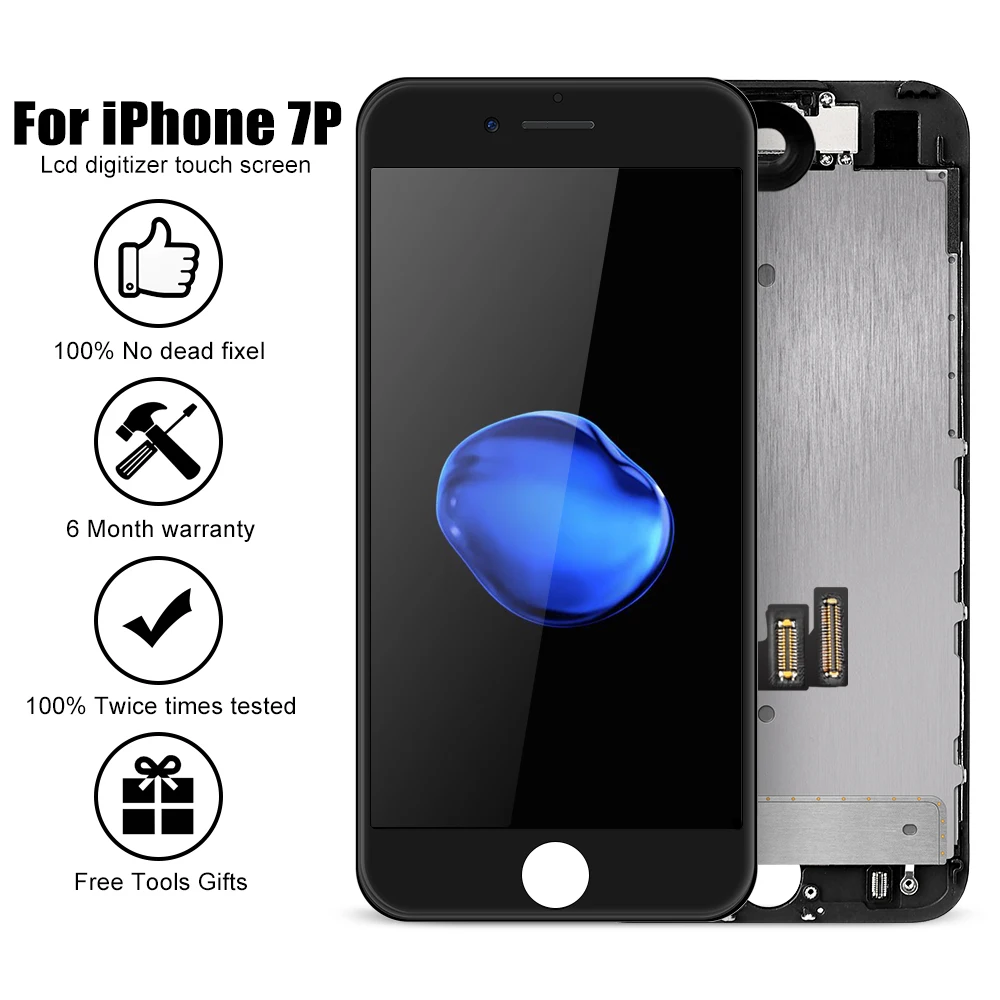 Оригинальный ЖК экран Flylinktech для iphone 7 plus 3D сенсорный дисплей s дигитайзер в сборе