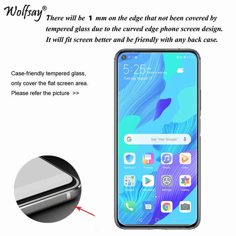 2 шт., Защитное стекло для экрана huawei Nova 5 T, закаленное стекло для huawei Nova 5 T, пленка для телефона huawei Nova 5 T, защитное стекло