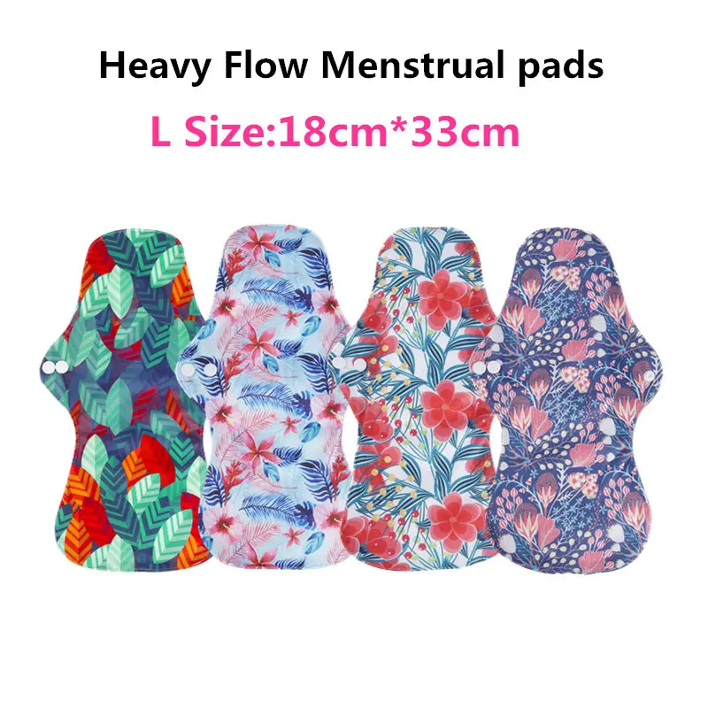 [simfamily] 8Pcs/Set Menstural Pads Reusable Pads Washable Bamboo Charcoal Sanitary Pad Waterproof PUL Including Sanitary Napkin