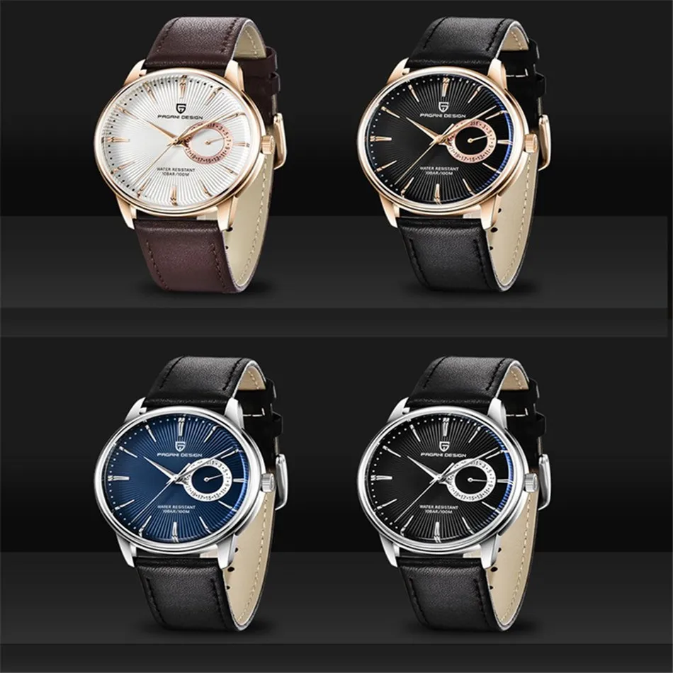 Men's Quartz Watches PAGANI DESIGN Luxury Brand Fashion Movement Timed Military Watches Leather Quartz watches Relogio Masculino