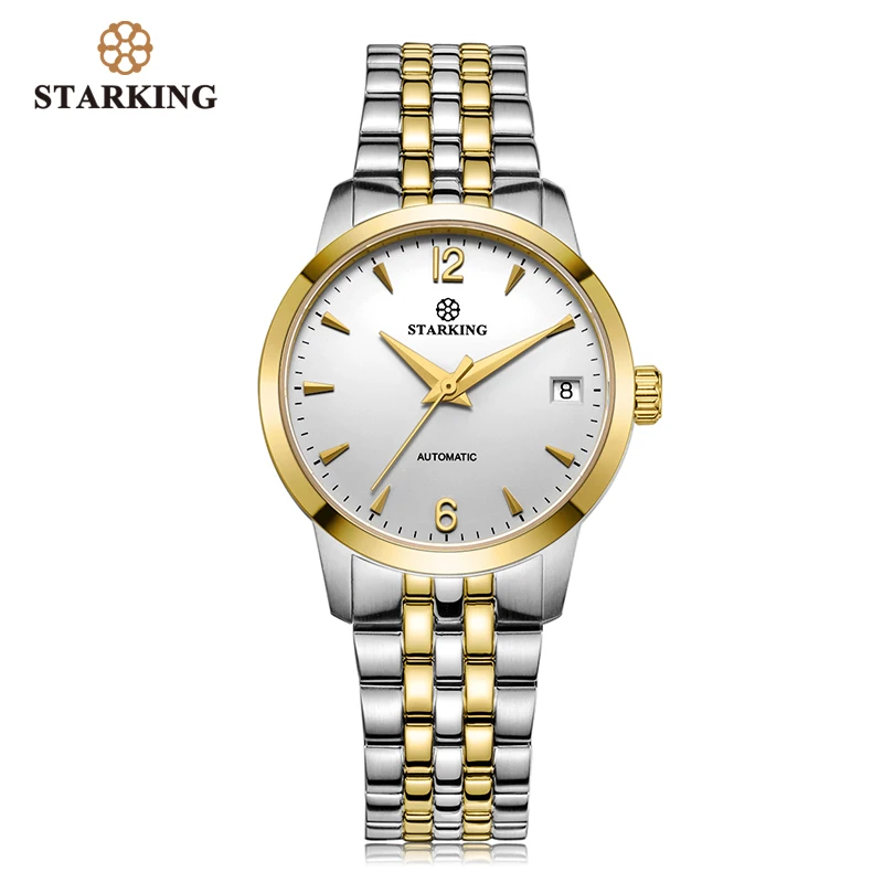 gold wristwatch STARKING часы женские Автоматические самовзводные аналоговые женские водонепроницаемые наручные часы из нержавеющей стали 5atm женские часы Relogio Feminino - Цвет: gold wristwatch