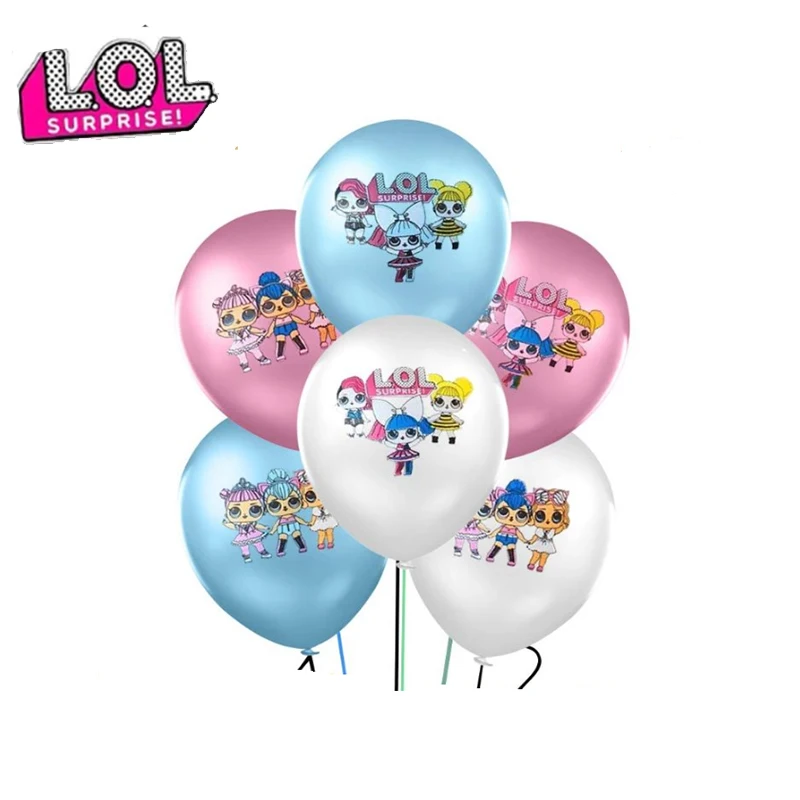 LOL sorpresa, globo de látex, Fondo de chico suministros de fiesta de cumpleaños, adornos navideños para el hogar