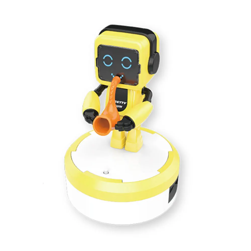 Yellow Hi-Fi говорящий робот, говорящий интерактивный режим, запись распознавания голоса, Поющая танцевальная история, мини Умная игрушка-робот - Цвет: Yellow
