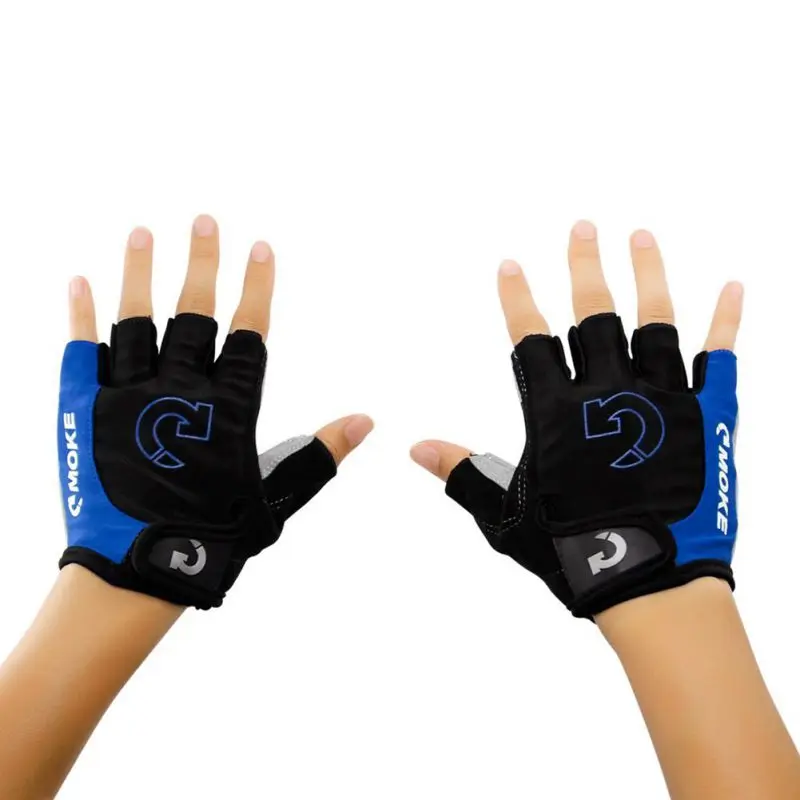 new 1Pair Half Finger Cycling Gloves Anti-Slip Gel Bicycle Riding Gloves Anti Slip For MTB Road Mountain Bike Glove Anti Shock