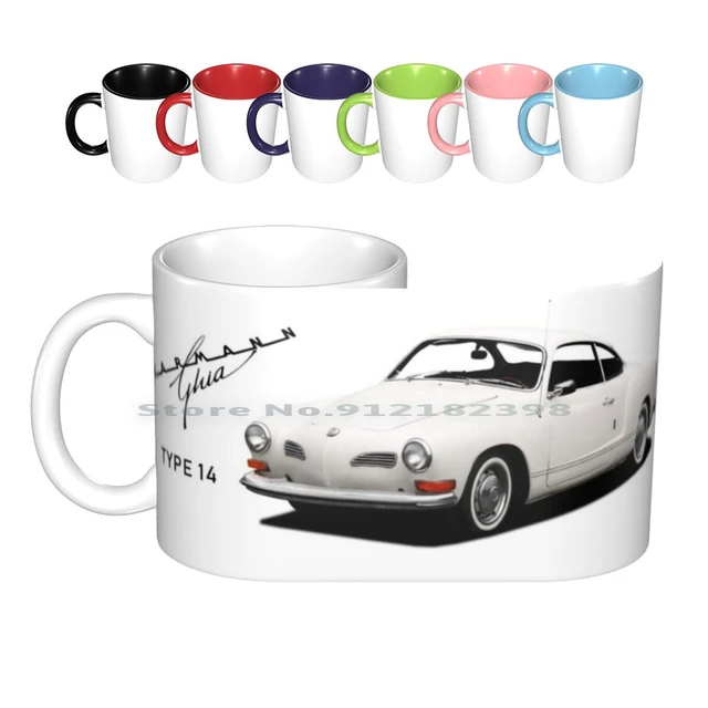 Classic Car Coffee Mugs, German Coffee Mugs, Coffee Cups, Tea Mug