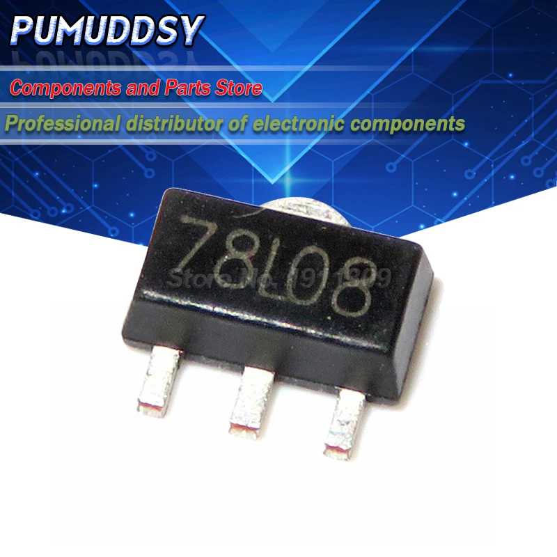 20 шт. 78L08 SOT89 L78L08 SOT-89 три терминала регулятор трубки посылка | Электронные