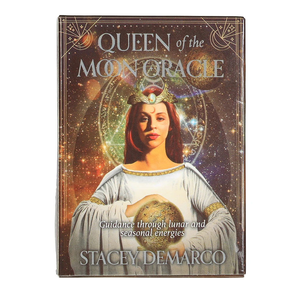 44PCS Königin des Mondes Orakelkarten Langlebige lustige Tarot-Spielkarten 