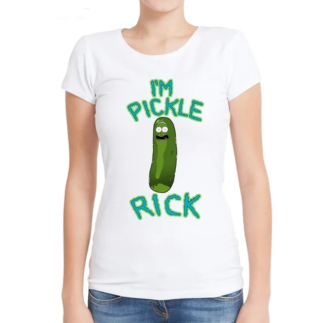 I'm Pickle Rick/женские футболки с модным принтом женские топы коротким рукавом и
