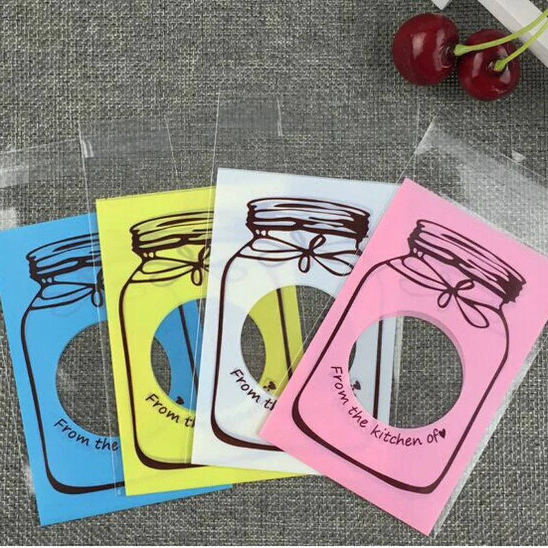 

400pcs - 7x10+3cm Creative Bottle Design Gift Packing bag ,Cute Small Pouch Biscuit bag ,Plastic Party Favor Bag Cellophone Bag
