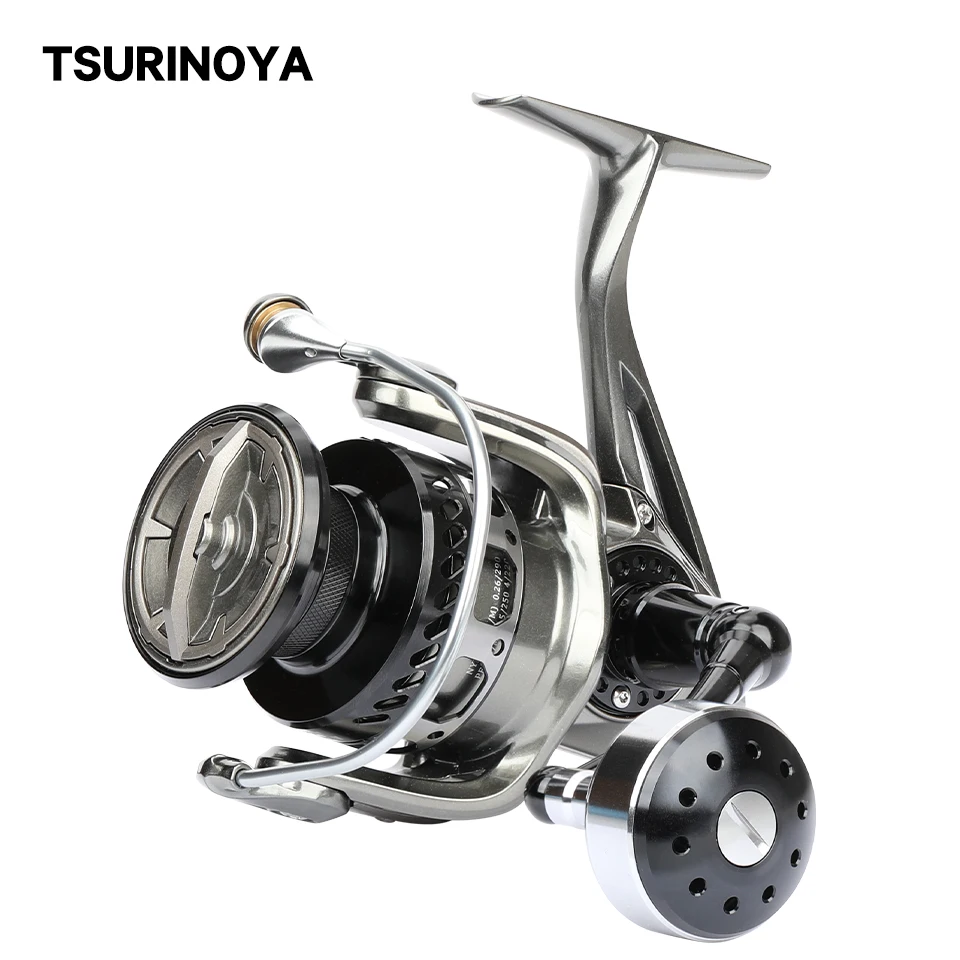 TSURINOYA Full Metal Spinning Reel 3000 4000 5000 6000 7000 Brown Bear  Saltwater Jigging Reel Trolling Sea Fishing Carp Wheel