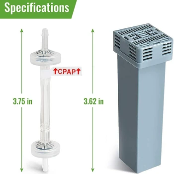 

Cartridge Carbon Filters Kit for SoClean 2, Universal Filters Replacement Includes 8 Cartridges and 8 Check Valves