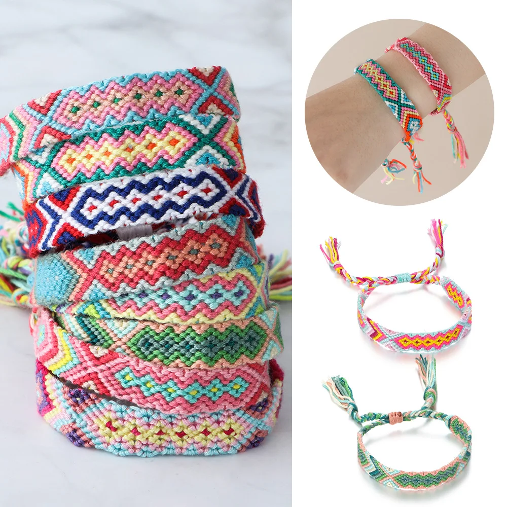 1 шт. новый модный богемский Стиль Плетение веревка дружбы браслет и браслеты