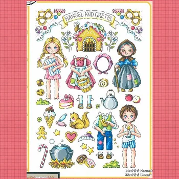 

G133 Stich Cross Stitch Kits Craft Packages Cotton Fabric Floss Counted New Designs Needlework Embroidery Cross-Stitching