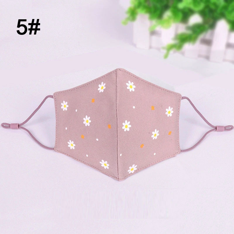 5 L. Mirror 1 шт. модная лепестковая маска для лица и рта для девочек, Противопылевой фильтр, ветрозащитная Муфельная Антибактериальная многоразовая маска от гриппа - Цвет: 5
