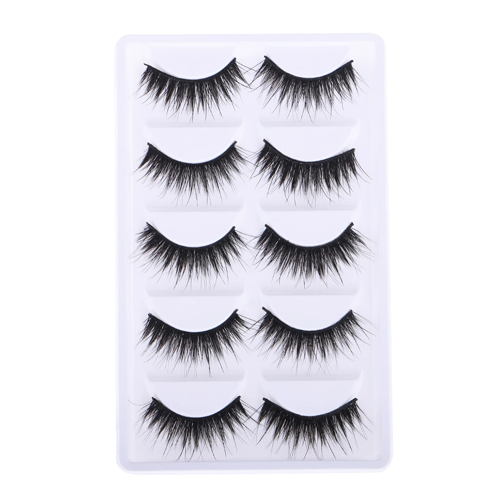 10 Pcs Black False Eyelashes For 12 Inch Blythe Dolls Makeup Accessory