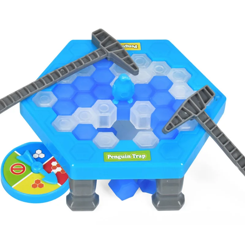 Настольная мини-игра-ловушка для льда, Вечерние игры для родителей и детей, интерактивные развлекательные настольные игрушки, подарок для детей - Цвет: Blue