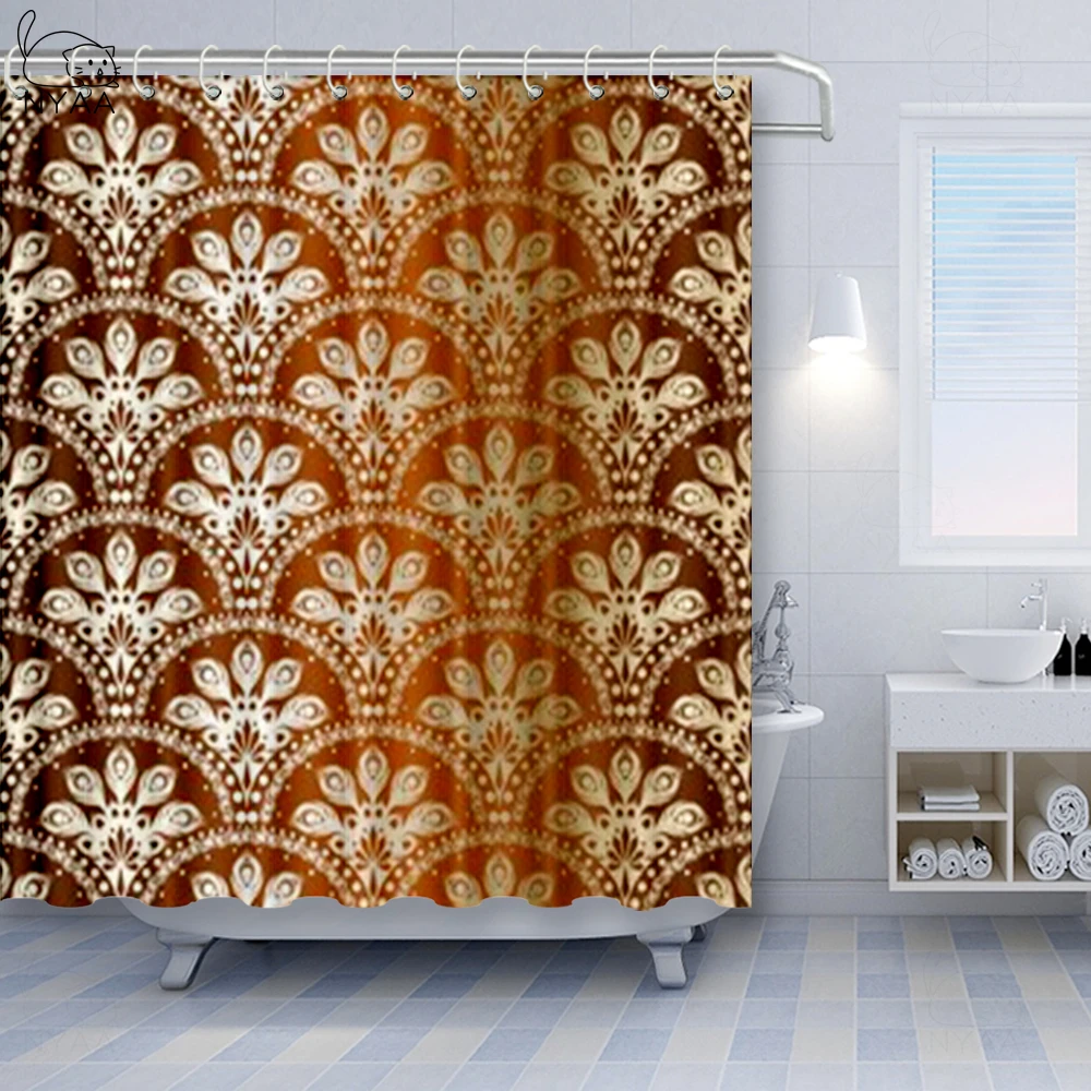 Nyaa Bronze Gold On Purple Seamless Peacock Sari Pattern Polyester Waterproof Shower Curtain With 12pc Hook Mildew Resistant Shower Curtains Aliexpress Nyaa Bronze Gold On Purple Seamless Peacock Sari Pattern Polyester Waterproof Shower Curtain With 12pc Hook Mildew Resistant Shower Curtains Aliexpress
