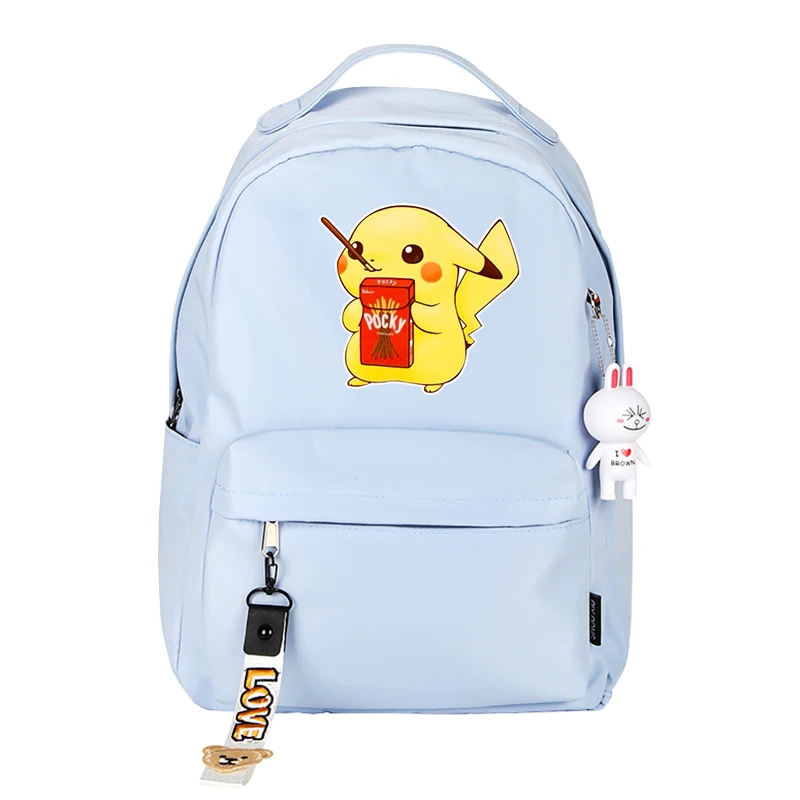 Рюкзак Пикачу Косплей Аниме-сумки для подростков Mochila Розовый Рюкзак Kawaii Подарки на день рождения Симпатичные Рюкзаки для взрослых - Цвет: GJL pocky