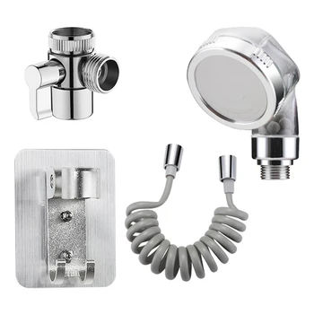 

1 Set Faucet External Shower Head Pressurized Spray Nozzle Washing Head Faucet External Sprayer Hand Held Extender for Bathroom