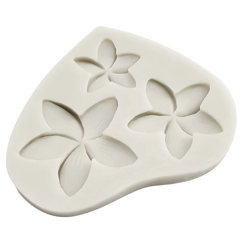 3273 Frangipani Silicone Mold Cake Decorating Fondant Cake Chocolate Clay DIY Decorating Tool Sugarcraft Cake Mold - Цвет: 3273