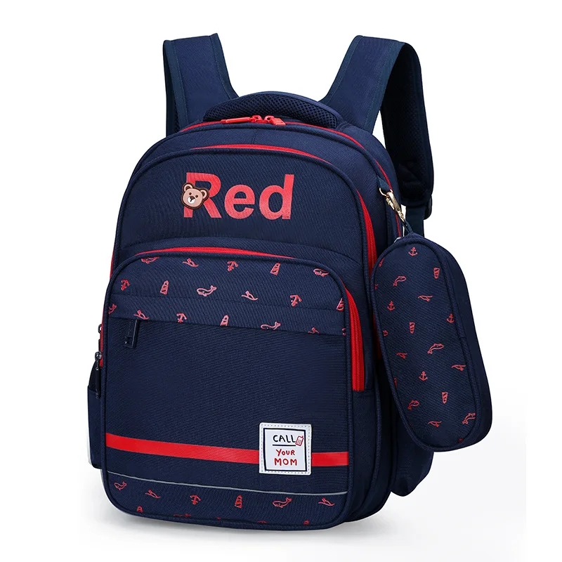 red mochilas escolares infantis kids bag Children's school bags mochila escolar children's backpacks school bag for boys girls - Цвет: red