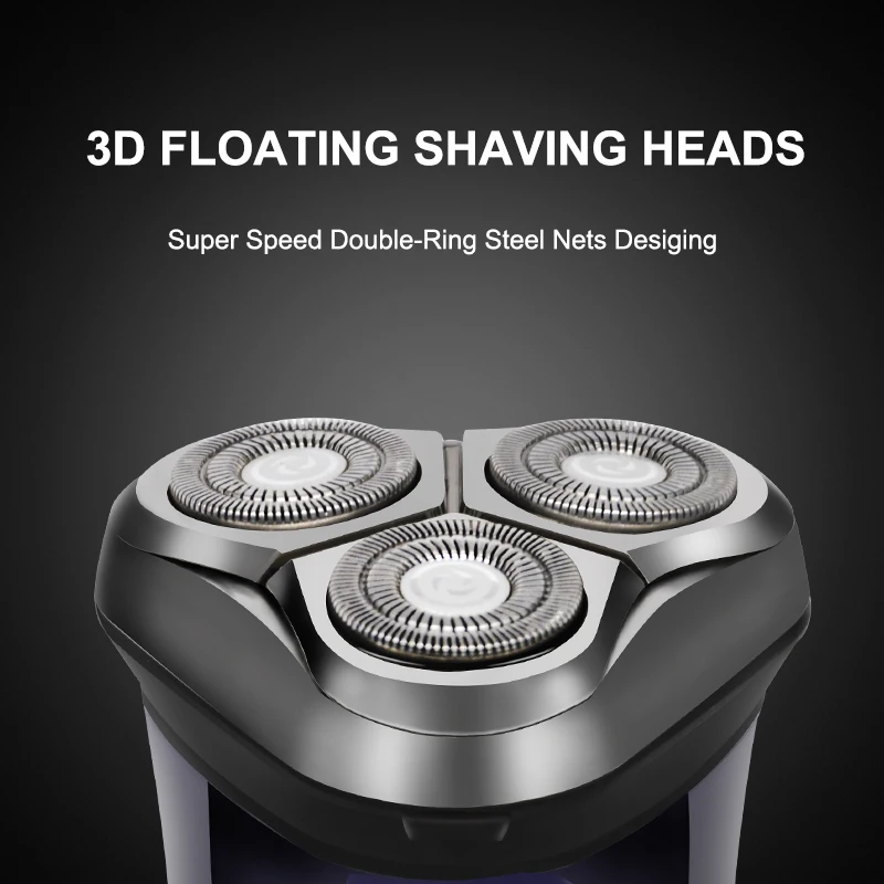 Günstig 3D Elektrische Rasierer Razor Männer Waschbar USB Aufladbare Smart Control Rasieren Bart Maschine Wasserdichte Locking Schutz