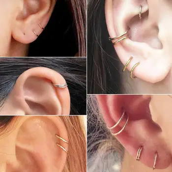 

1 Pc Fashion Fake Nose Ring Septum Ring Hoop Cartilage Ring Piercing Nose Helix Accessories Small For Women H7U0