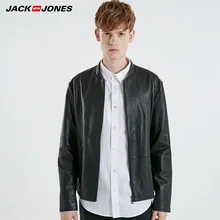 JackJones зимнее мужское повседневное короткое кожаное пальто | 219110504