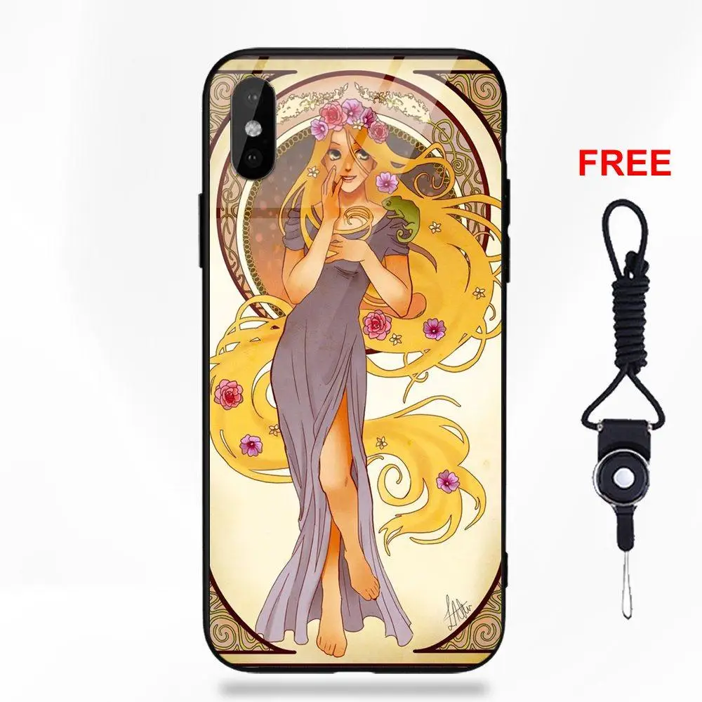 as picture Принцесса тянет смешные лица для Apple IPhone X XS Max XR 5 5C 5S SE 6 6S 7 8 Plus Мягкий ТПУ чехол закаленное стеклянные крышки Капа - Цвет: as picture