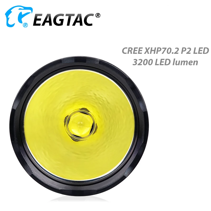EAGTAC G3L CREE XHP70.2 3200 люмен USB Перезаряжаемый тактический фонарь супер яркий светодиодный фонарь 3400 мАч 18650 батарея в комплекте