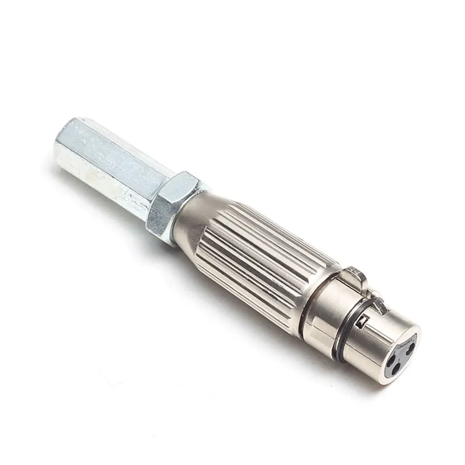telescópico, conector Vac-u-Lock, adaptador 3XLR, tamanho da máquina, acessórios M10