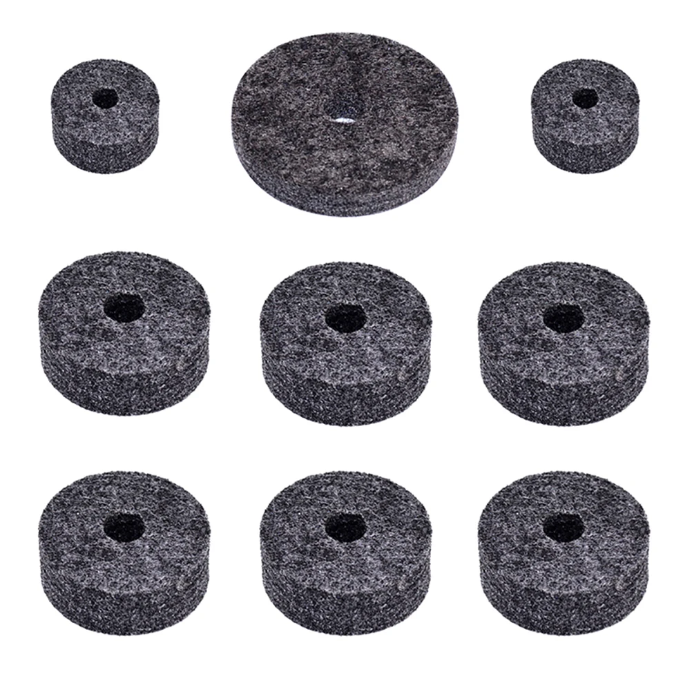 18 in 1 Drum Cymbal Accessory Set Cymbal Felt Washers Cymbal Sleeves Wing Nuts Hihat Felts